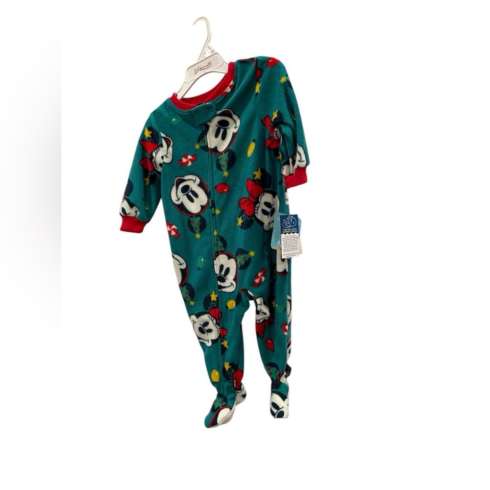 Disney Kids One Piece Footie - Teal and Red